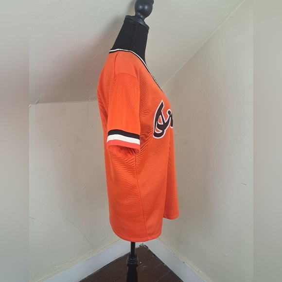 BALTIMORE ORIOLES Baseball Jersey Size L Vintage Pro Knit Label - Picture 3 of 11